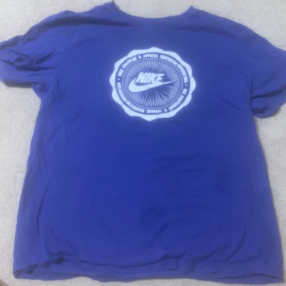 Blue Nike t-shirt